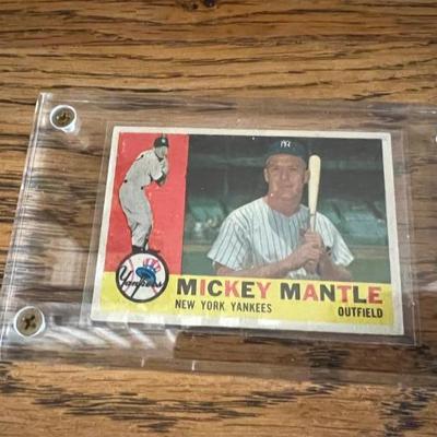 MICKEY MANTLE YANKEE CARD IN EXCELLENT CONDITION!