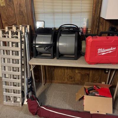 Blowers, fans, ramps, tools