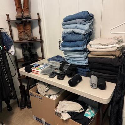 Men's clothing, shoes, boots