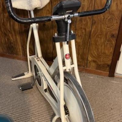 One of 2 exercise bikes