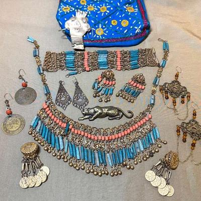 Rebajes silver ubangi pin egyptian revival jewelry & more