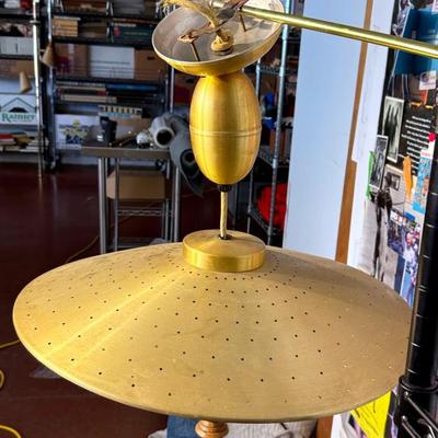 Mid century pull down light for restoring