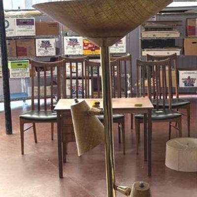 Mid century pole lamp for restoration