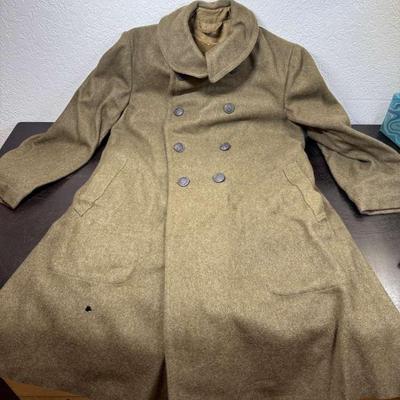 Us army ww2 wool overcoat