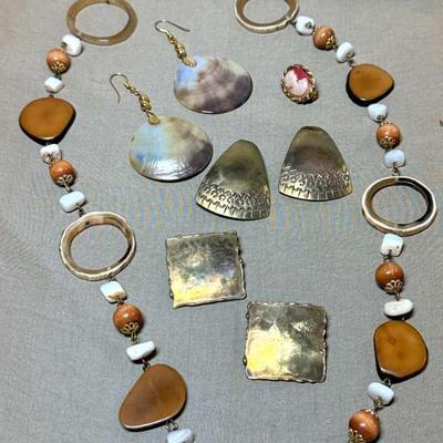 Earrings m sutton dizan signed & other pieces
