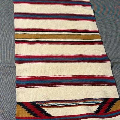 Navajo double saddle blanket