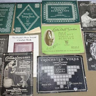 Books on crochet lacework