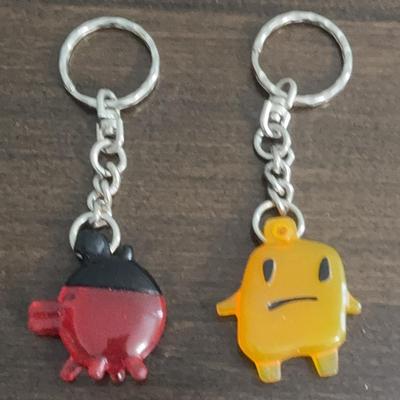 Pokémon Key Chains: Sad Face and CHU Pikachu