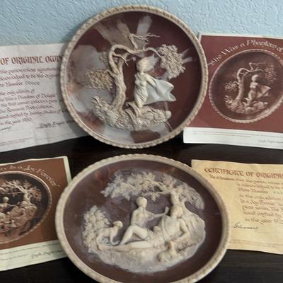 Romantic Poets Collectible Cameo Plates