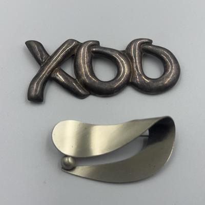 Large Sterling Brooches 