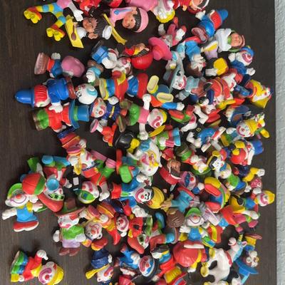 Myatery Lot of 75 Rubber Clowns 
