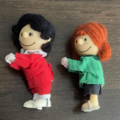 Vintage Lucy and Peppermint Patty Pencil Decorations 