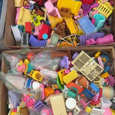 HUGE Mystery Lot of Doll House Accessories