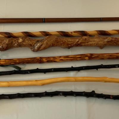 Assortment Of Wooden Canes