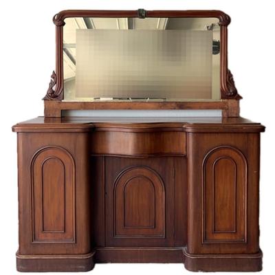Antique Victorian Wooden Sideboard with a Mirror