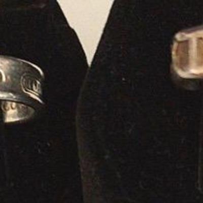Tiffany & Co. 1837 Concave Ring And A Solitary Atlas Pierced Earring