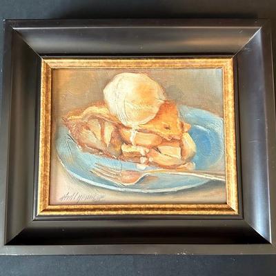 “Apple Pie Ala-mode Dessert” Painting By Hall Groat II