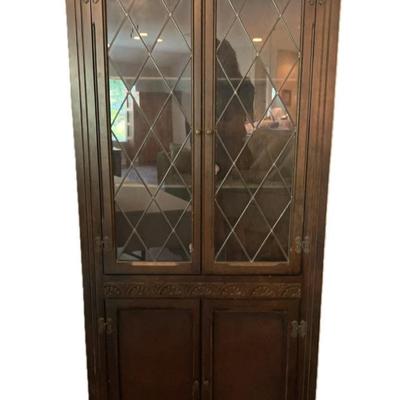 Vintage Ornate Corner Cabinet