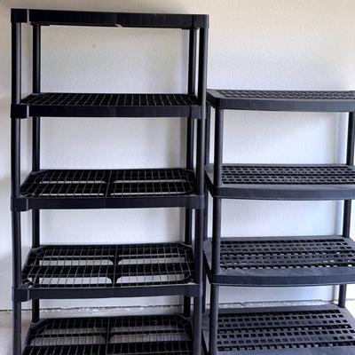 Garage Utility Shelving - Hard Plastic - Lot includes both 