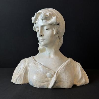 Lady In Repose Bust Statue- Heavy