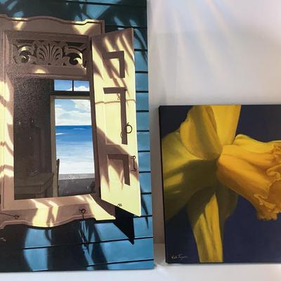 A Splendid Morning Signed Print by Don Dahike & Daffodil Signed Painting