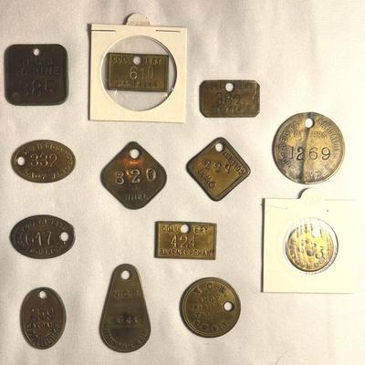 Brass Vintage Welsh Miners Lamp Mining Check Colliery Token