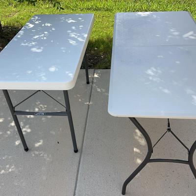2 Lifetime Foldable Tables