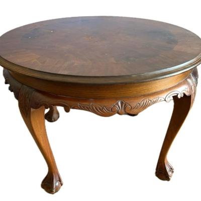 Wooden Claw Foot Coffee Table 