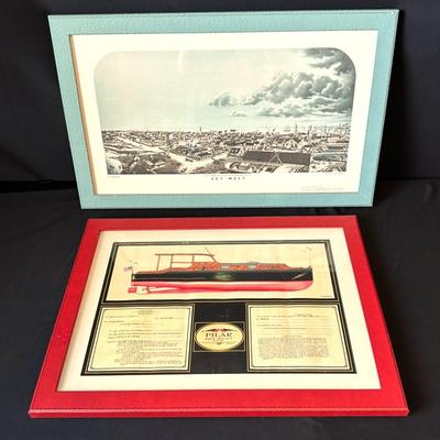Key West Themed Framed Prints- Set Of 2
