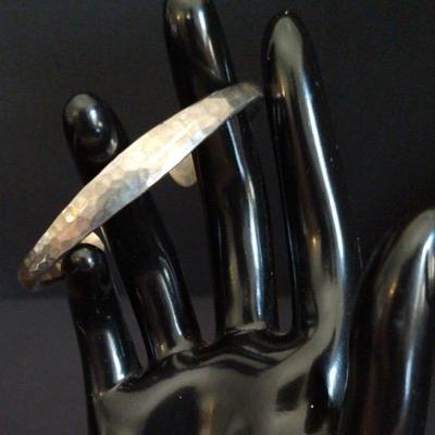 James Avery RETIRED Sterling Silver Hand Hammered Cuff Bracelet