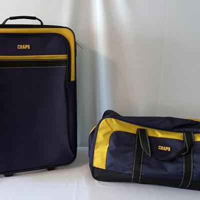 Brand New Vintage CHAPS Rolling Suitcase And Duffle Bag