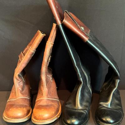 Frye Leather Riding Style Boots and CAT Work Boots (Women's Size 8)
