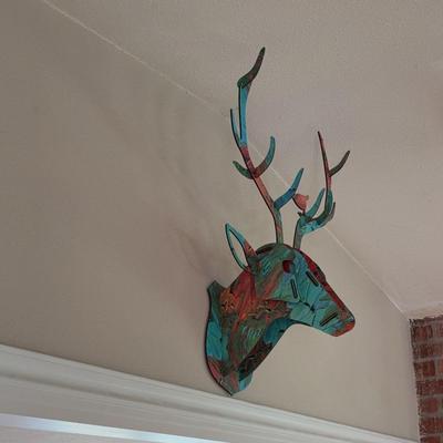 DIY 3D Wooden Deer Elk Head Assembled 