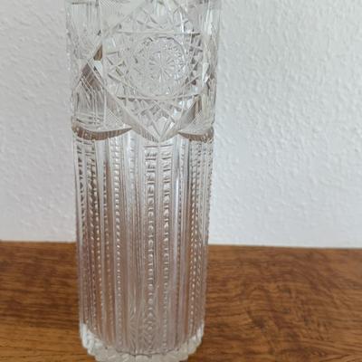 American Brilliant Cut Glass Vase 