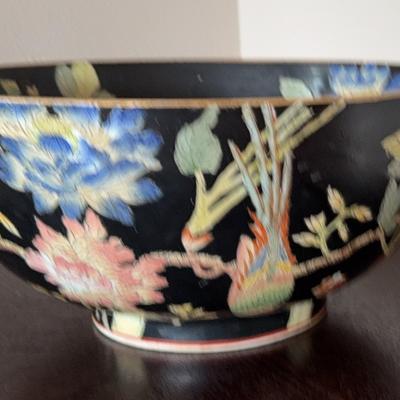 Asian/Bird Themed Porcelain Bowl 