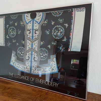 The Elegance of Embroidery-Framed Poster 