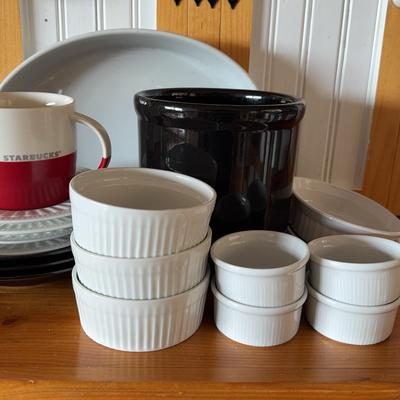 Red Dipped Starbucks Mug/Dansk Ramikens/BIA Ramikens/Others 