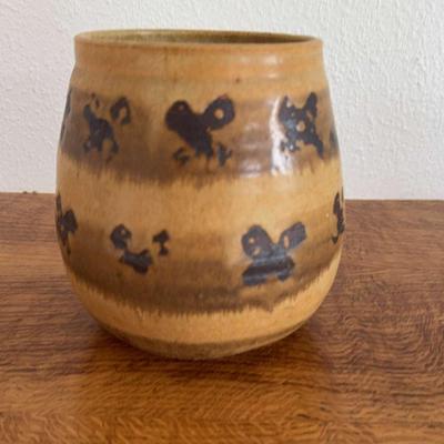 Studio Art Pottery Vase Signed by the Artist 