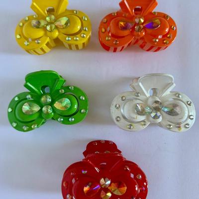 Hair claws, 5 pcs in pastel colors (2)