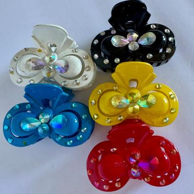 Hair claws, 5 pcs in pastel colors (1)