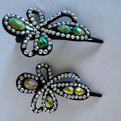 Hairclip with rhinestones, 2 pcs (1)