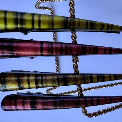 Beak clips (4 pcs, red and yellow) 5"