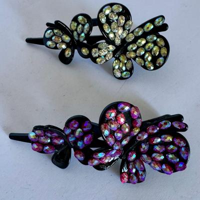 Hairclip with rhinestones, 2 pcs (2)