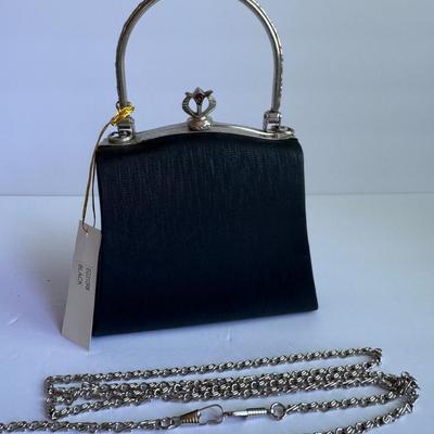 Black and silver hard case bag + strap