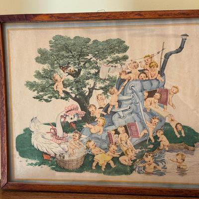 Vintage Swan Soap Mother Goose Print