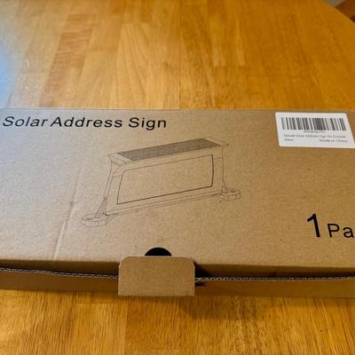 NIB Solar Address Sign