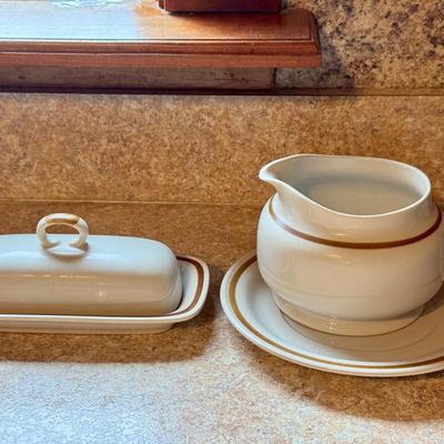 (3) Stoneware Dishes Made In Japan 
