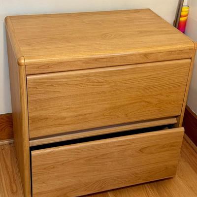 Wooden Two Drawer Cabinet