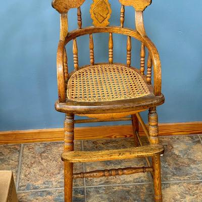 Cane High Chair 
