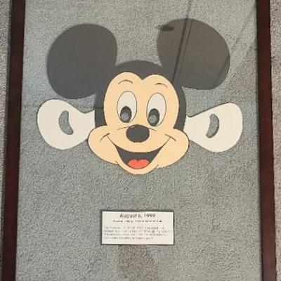 Framed Disneyland Hotel Monorail Café Children’s Menu – August 6, 1999